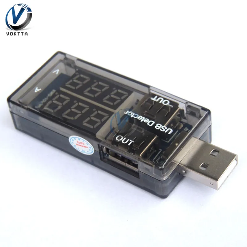 Зарядный детектор напряжения двойной USB тестер вольтметр амперметр зарядное