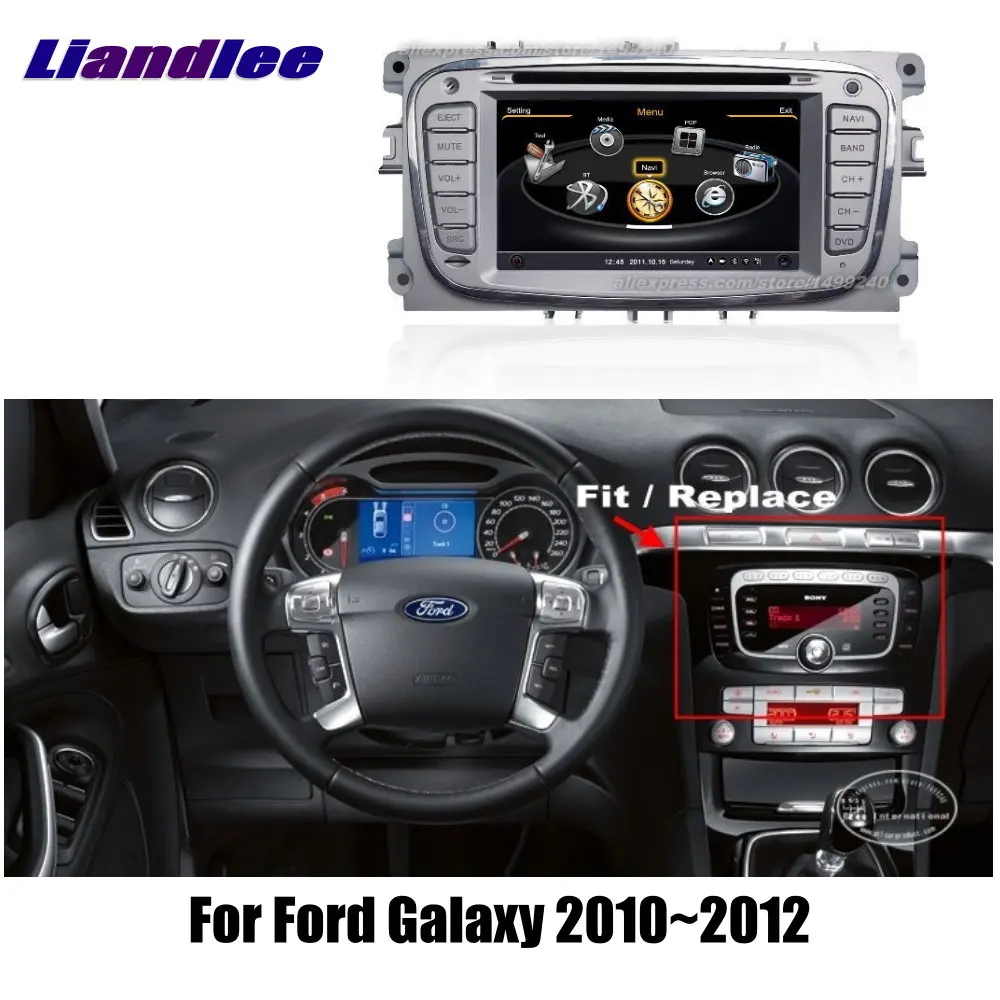 Goedkoop Voor Ford Galaxy 2010 ~ 2012-Auto GPS Navigatiesysteem + Radio TV DVD IPod BT 3G WIFI HD Screen Multimedia Systeem