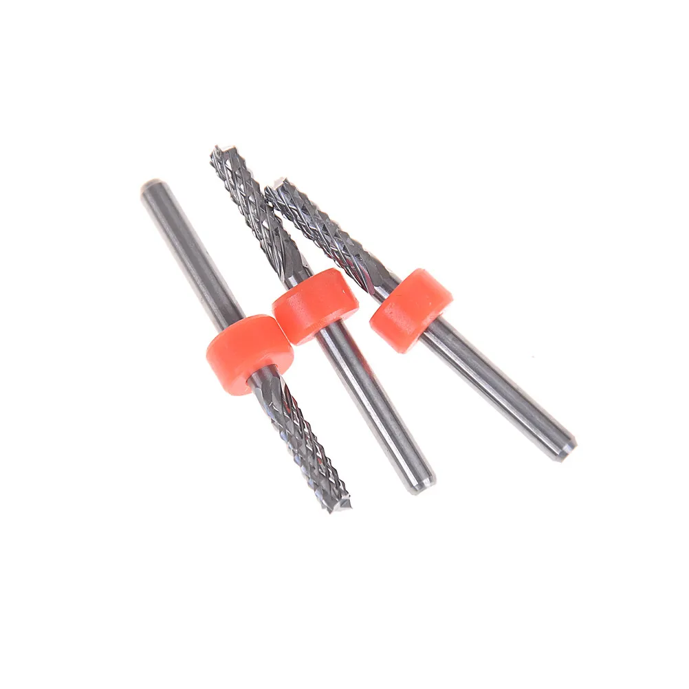 

1PCS Carbide Tungsten Corn Cutter Cutting PCB Milling Bits End Mill CNC Router Bits For Engraving Machine 3.175mm