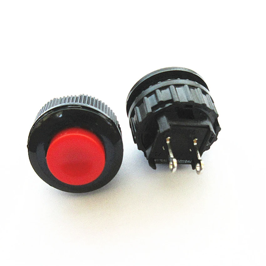 5 шт./компл. 14 мм 1A 250VAC мгновенный 2 pin кнопочный переключатель 250V DS-500/501 замок