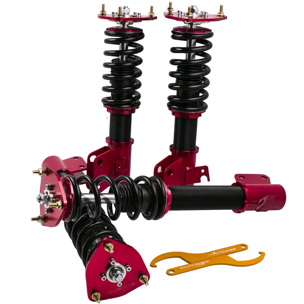 Coilover Suspension Coil Shock Struts For Subaru Impreza WRX STI GDB 02 07 for GDA Front &Rear Damper Force Mount top|Амортизаторы и