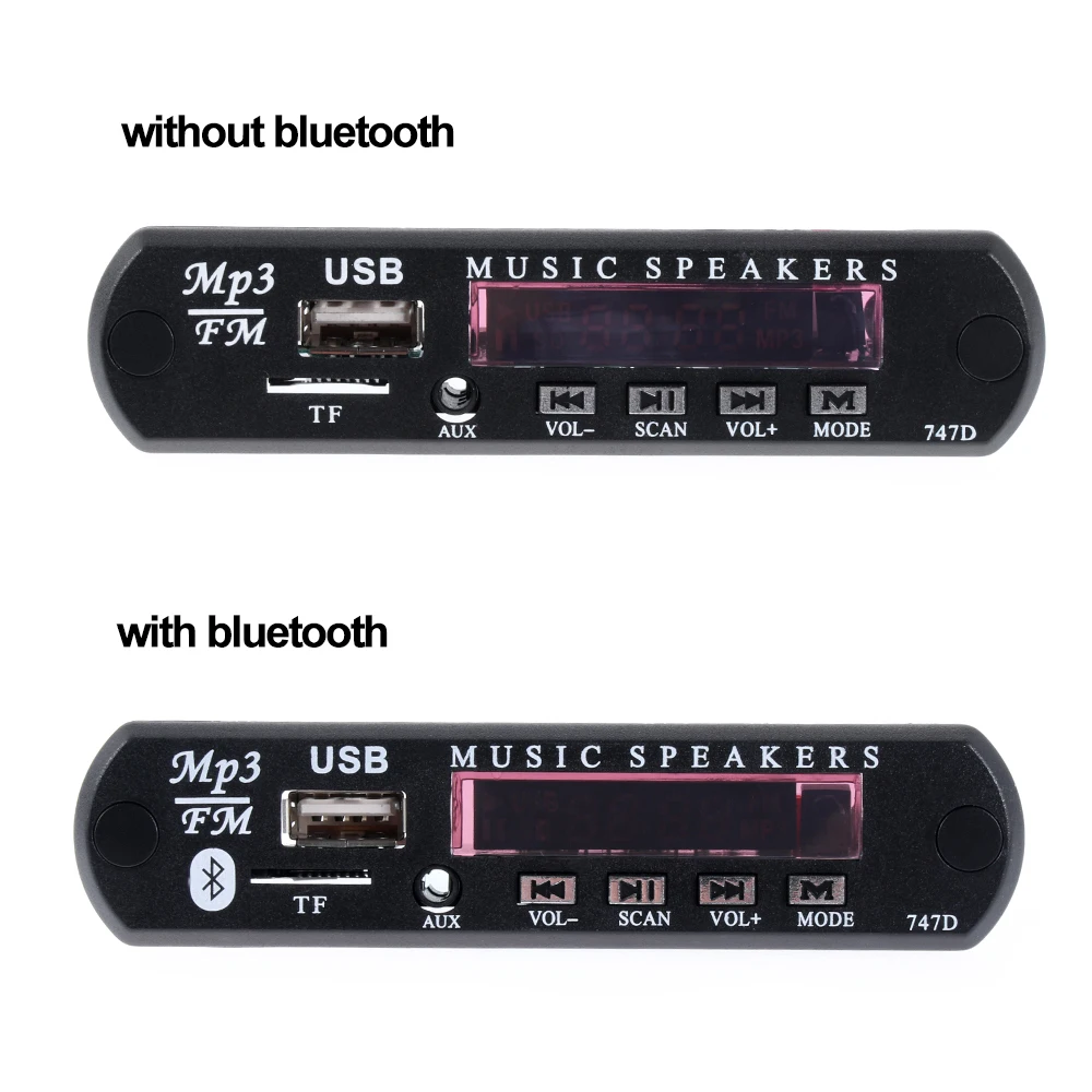 12 В Автомобильный Bluetooth MP3 WMA FM AUX декодер плата пластина автомобильный TF sd карта usb