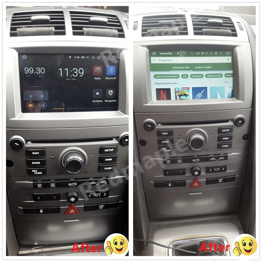 " Android 9,0 автомобильный Радио плеер Мультимедиа Стерео для peugeot 407 2004-2010 авто аудио DVD видео gps wifi BLuetooth навигация