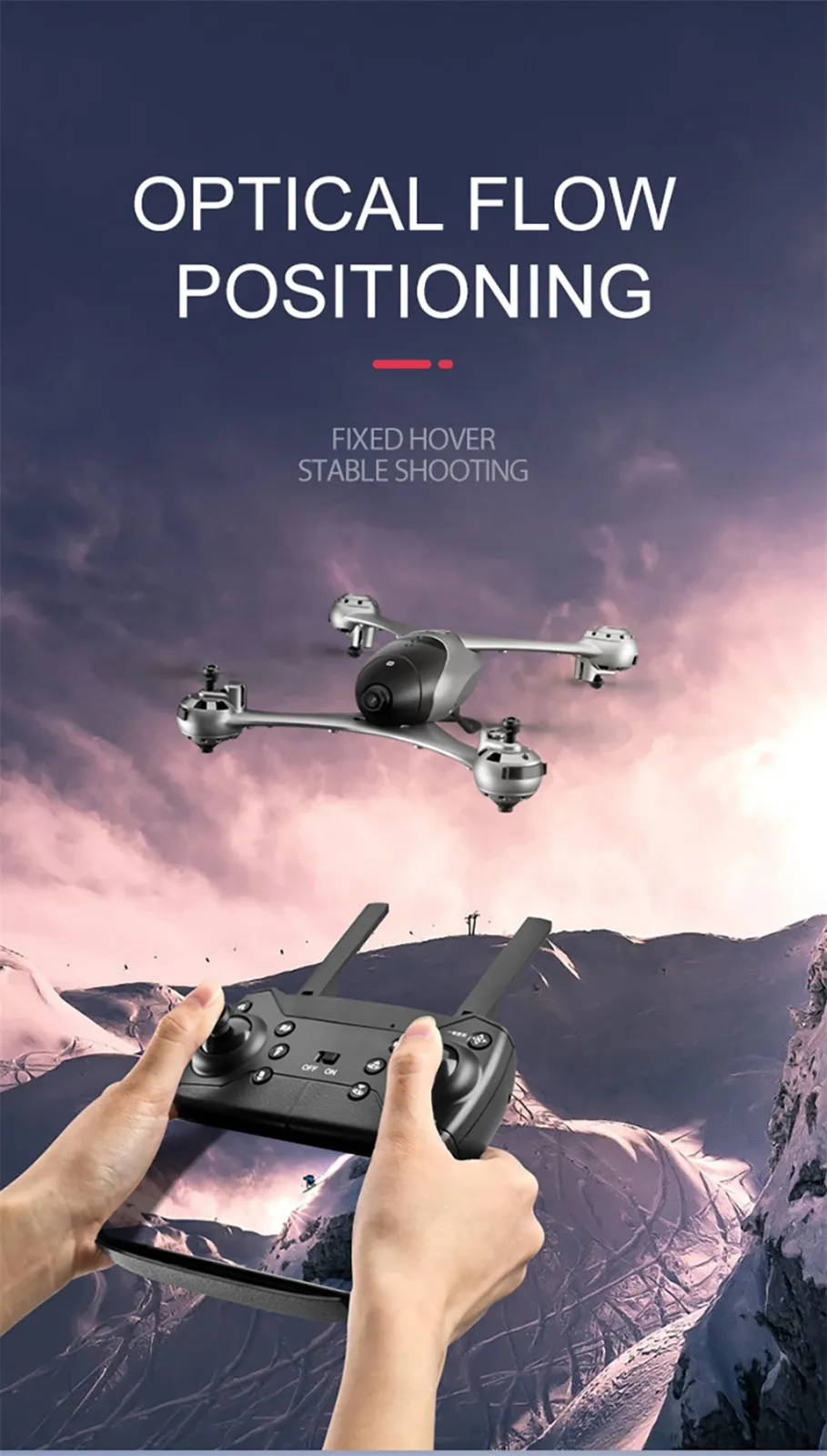 M6 4K 2 4G Дрон высота удержания Wifi камера мини FPV оптический поток RC Квадрокоптер