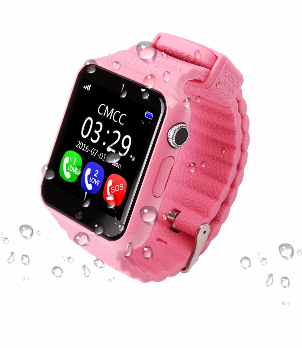 Smartch дети безопасности анти потеря gps Трекер Смарт часы V7K 1 54 ''с камерой facebook