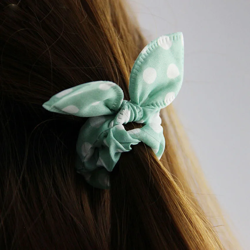 Резинка для волос с ушками кролика 12 шт./лот цвет в ассортименте|head flower hair