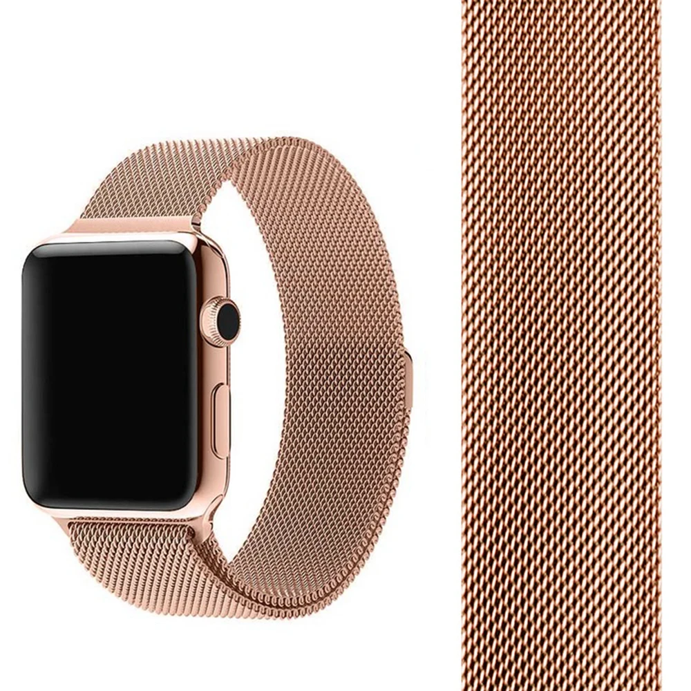 Leecnuo ремешок для часов для Apple Watch 42 мм, 38 мм, ремешок для часов, Миланская петля, браслет ремешок для наручных часов iWatch серии 1/2/3