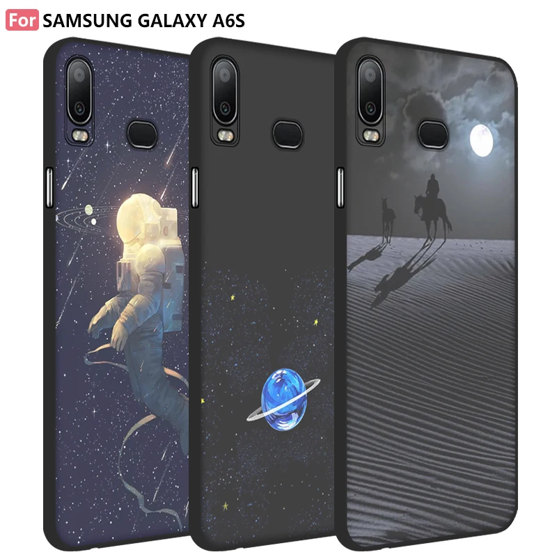 iTien Elegant Cartoon Design style Silicone Protect Case For Samsung Galaxy A6S Cover Gel Skin Printing Rubber Pouch Shell |