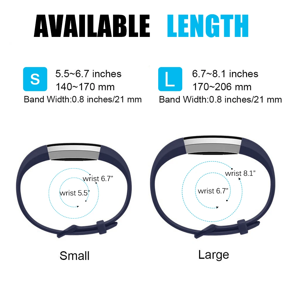 Ремешок Для Fitbit Alta HR и Alta с металлической застежкой, силиконовый сменный Ремешок Для Fitbit Alta HR/Alta 10 однотонных цветов