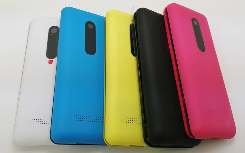 Новинка чехол с полной крышкой корпуса и клавиатурой для Nokia 206 белый черный