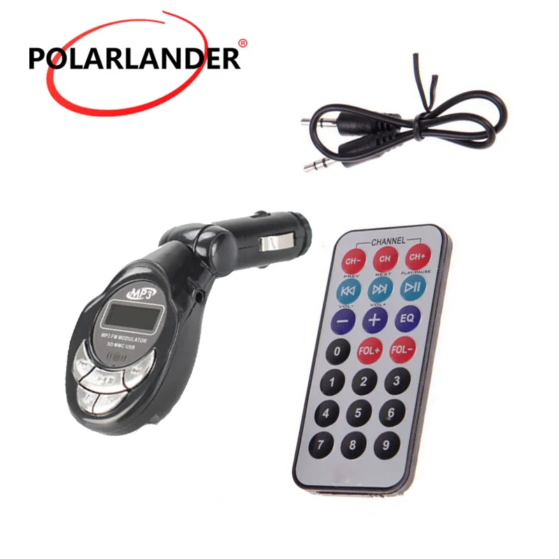 FM modulator multi-function USB charge U disk broadcast car MP3 player 12V/24V music play AUX audio Wireless transmitter | Автомобили и