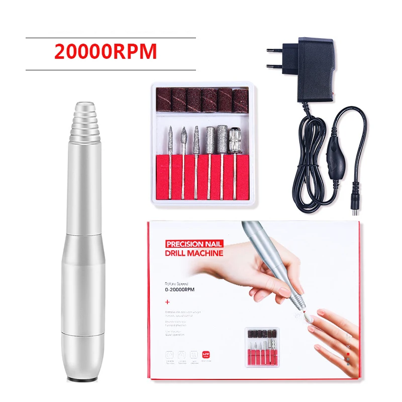 Электрические сверла для ногтей набор электронных пилок начинающих маникюрных