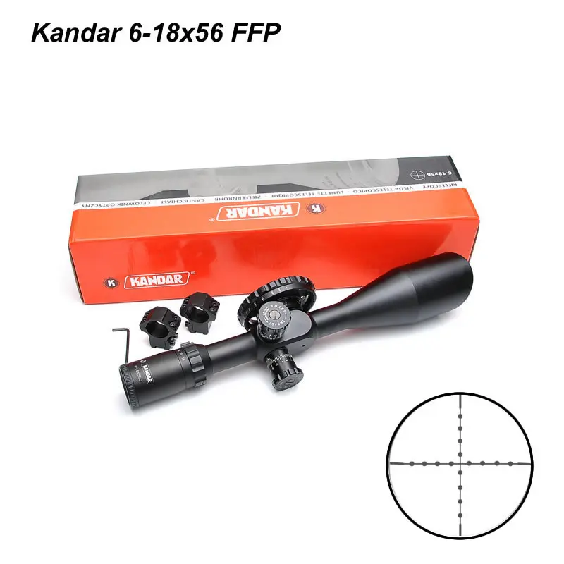 Винтовочные прицелы Kandar 6 18x56 FFP с первым фокусом конкурентоспособная цена