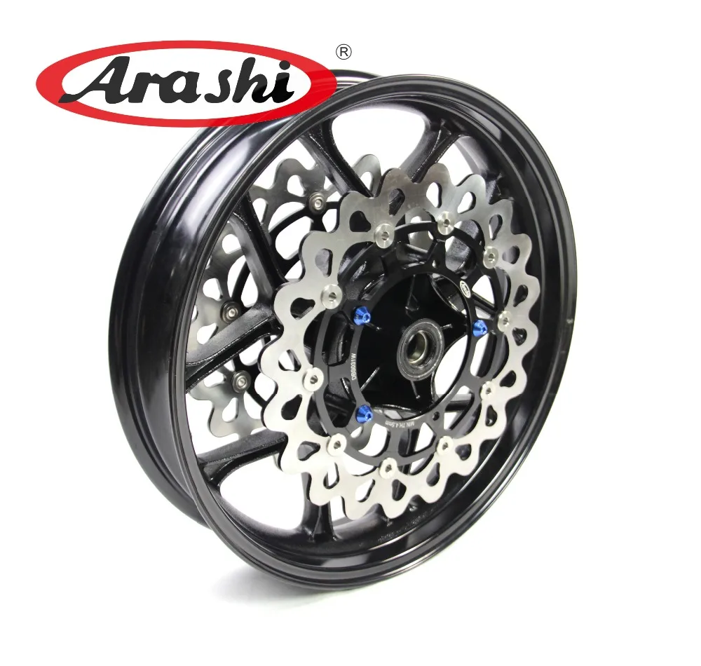Arashi YZF R1 2015 2017 передний обод колеса тормозной диск ротор для YAMAHA 2016 глянцевый