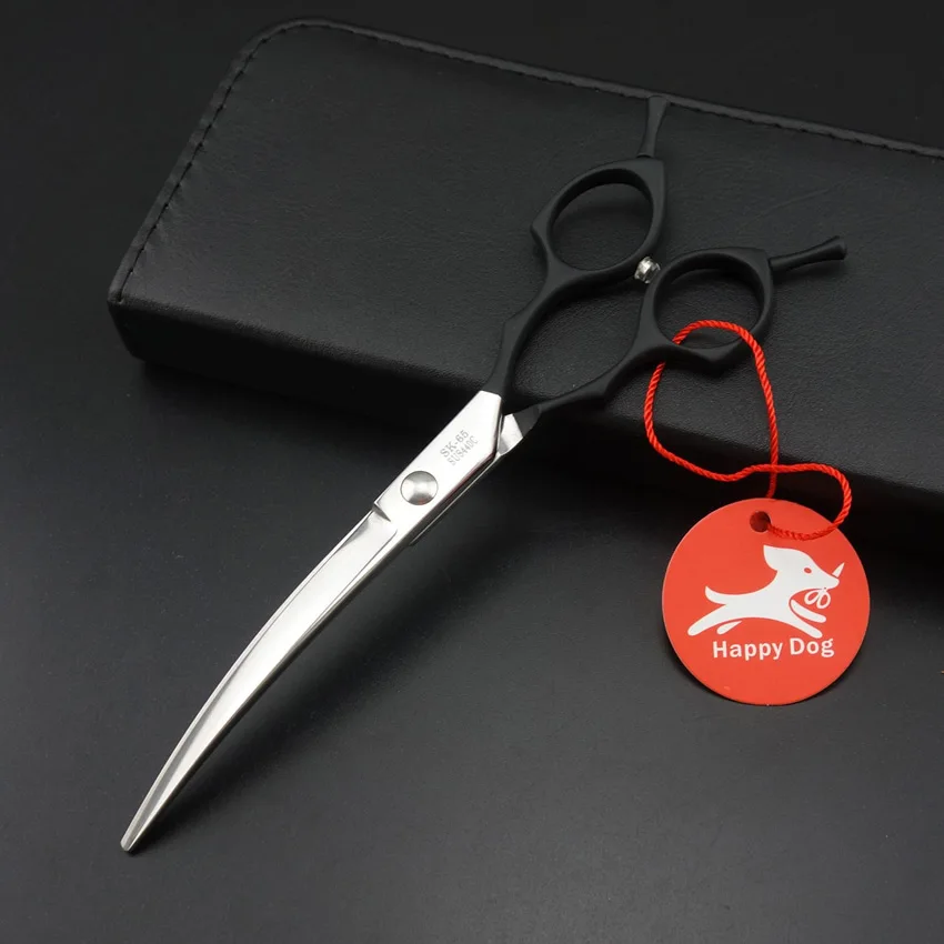 Профессиональные ножницы для груминга собак и кошек 6 5 дюйма изогнутые левой