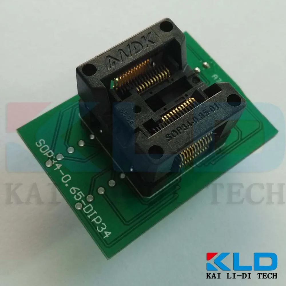 Sop24 (34) к DIP24 IC socket Programmer переходник andk более высокое качество чем Enplas OTS 24 0.65 01 с
