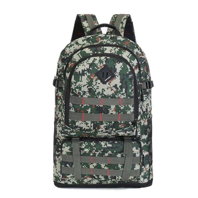 Green Digital Большой Вместительный походный Рюкзак Molle походный рюкзак расширяемый карман многофункциональная альпинистская Треккинговая сумка спортивная XA737WA - Цвет: Green Digital