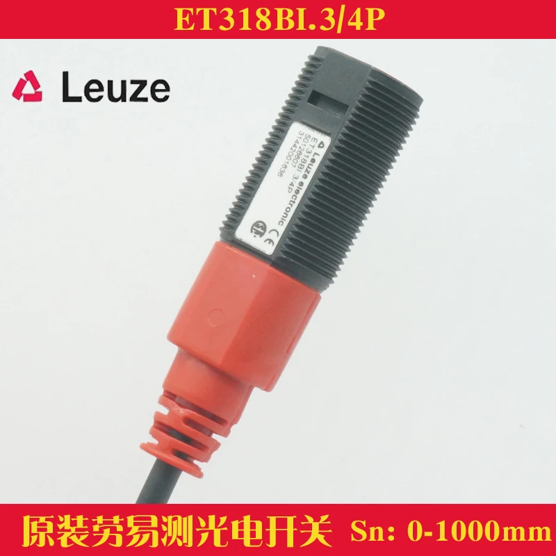 New Leuze Switching Sensors Diffuse Reflection Photoelectric Switch Sensor 0-1 M Adjustable ET318BI3 / 4P Replace RT318K/P -400
