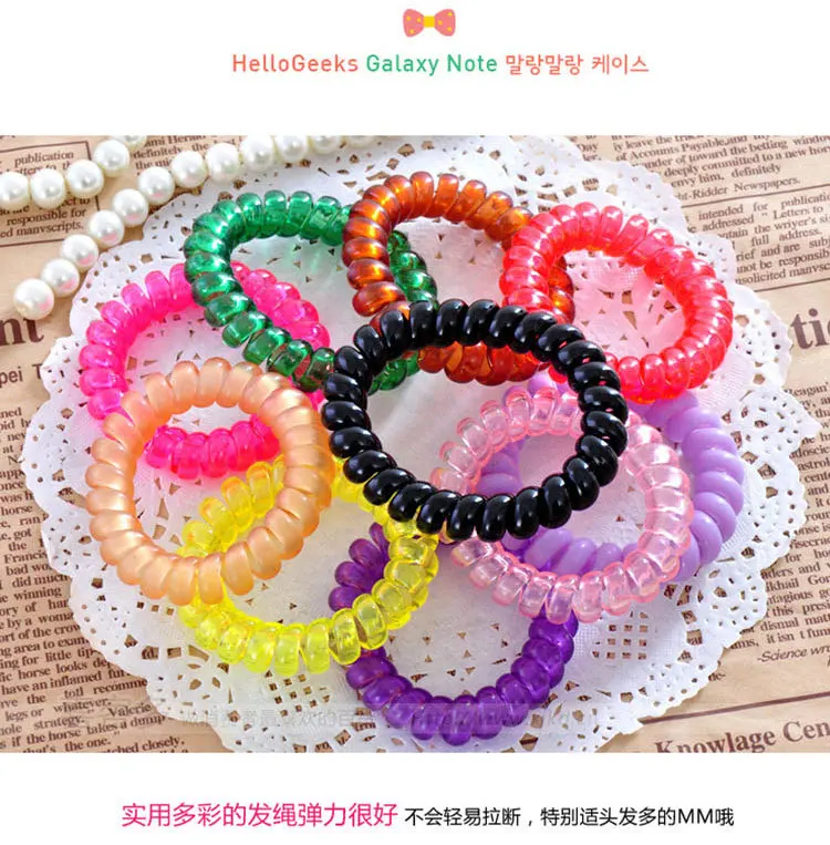 10 шт. Средства для укладки волос Телефон Телефонная линия шнур Разноцветные