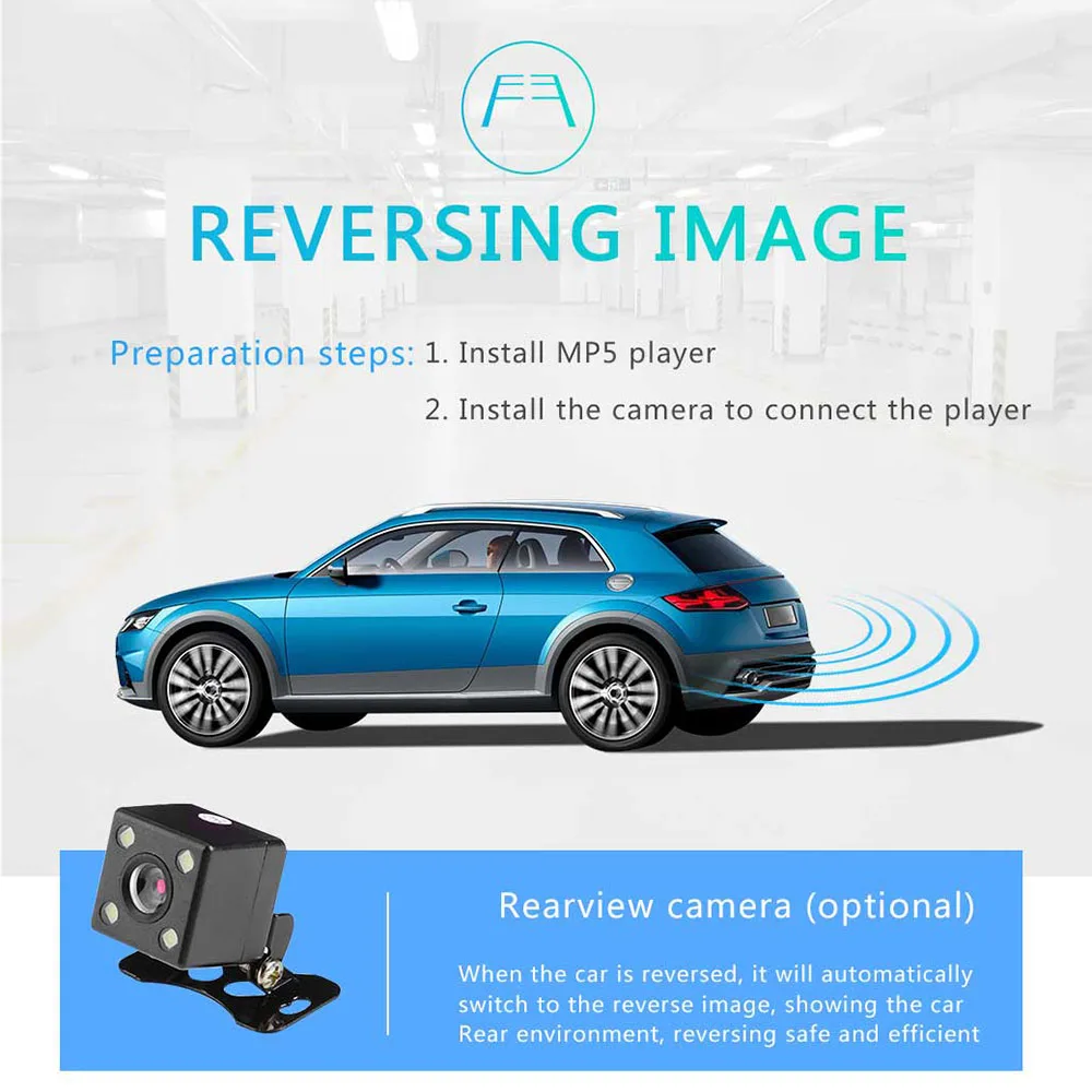 Авторадио MP5 Стерео FM AUX музыкальное радио Bluetooth Handsfree Call Car Audio 1 Din USB SD Авто