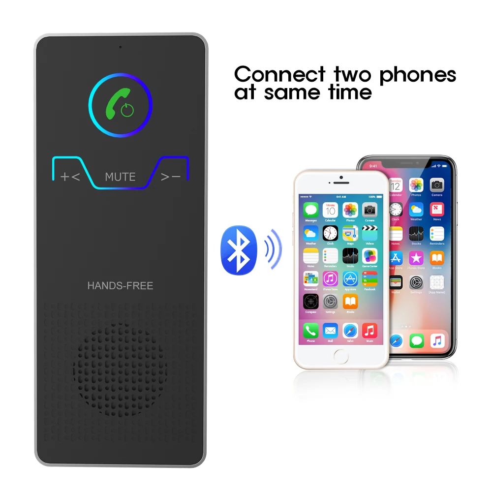 Nulaxy беспроводной Bluetooth гарнитура для авто громкой связи с USB зарядное устройство