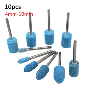 Хвостовик 18 дюйма, 10 шт., набор синих абразивных камней, многофункциональный инструмент, заусенцы, для вращающихся инструментов Dremel 4000 3000 Dremel