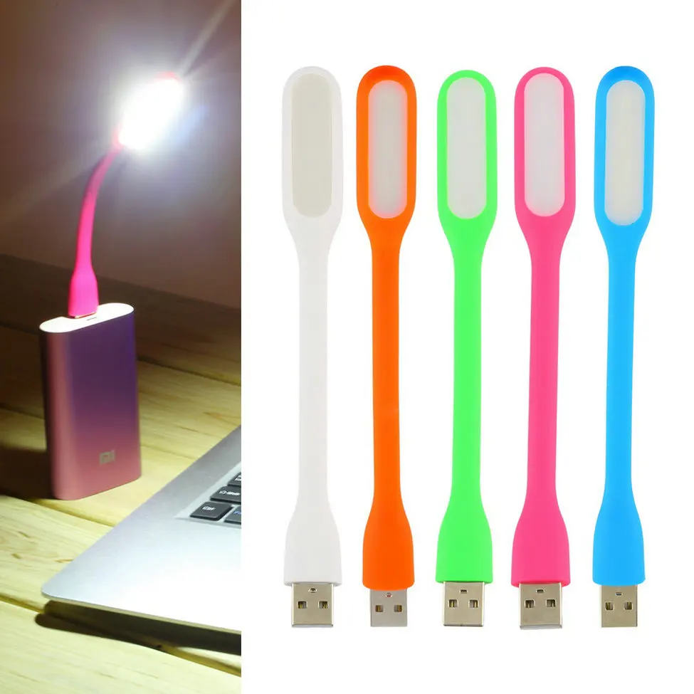 Белая лампа для ноутбука гибкая USB Xiaomi компьютера ПК теплая мини светодиодная