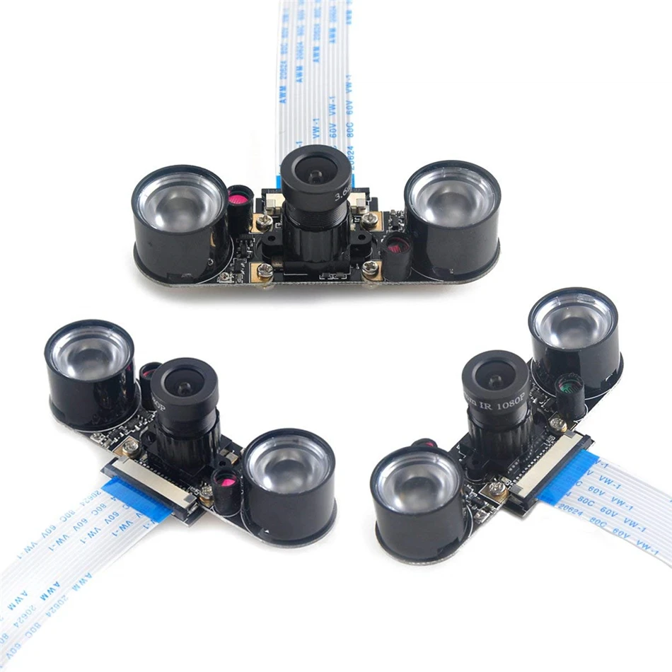 Для Raspberry Pi камера ночного видения камера регулируемый фокус модуль 5MP OV5647 веб-камера видео 1080p для Raspberry-pi 2/3/B