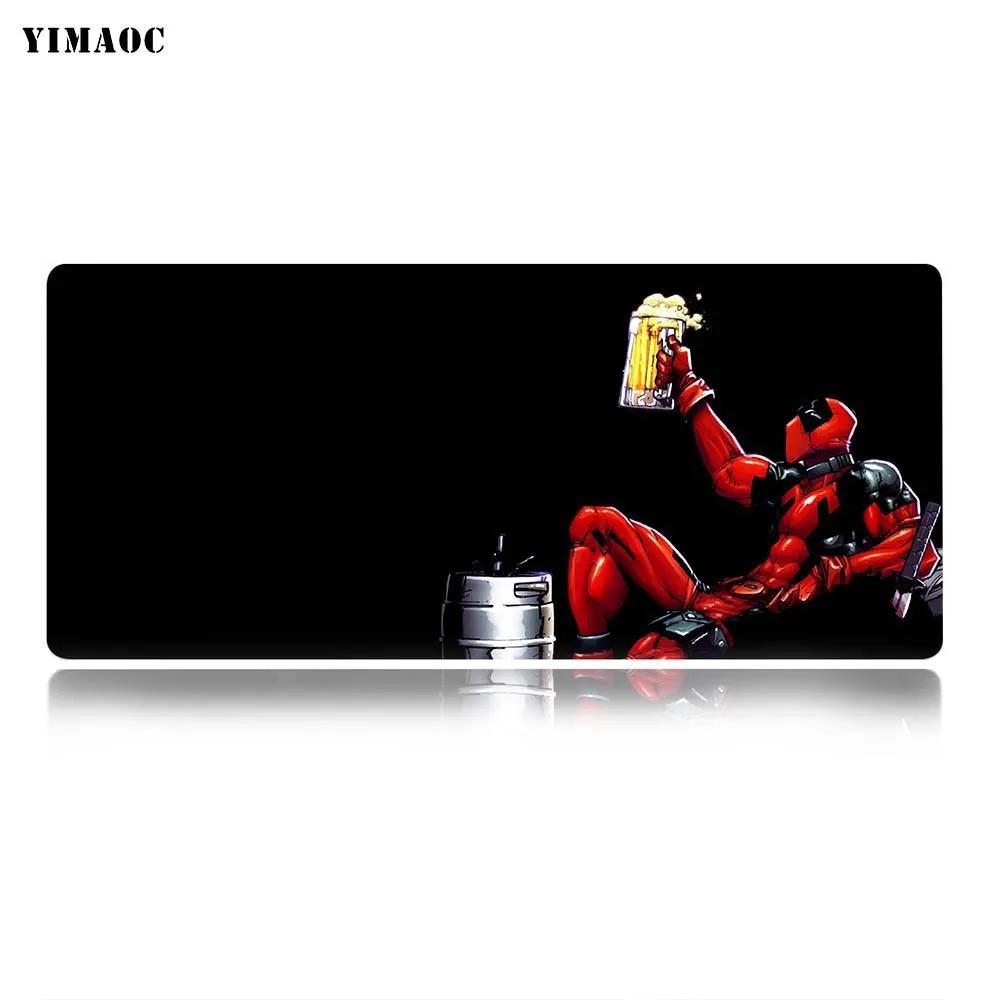 YIMAOC Marvel comics Deadpool коврик для мыши 40x90 см компьютерный коврик для мыши Противоскользящий коврик для игровой мыши из натурального каучука