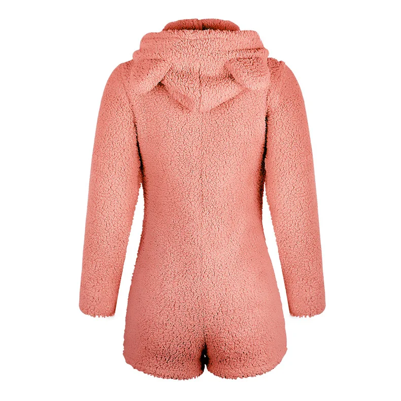 Новинка, зимний теплый комбинезон littlelifstyle, пижама Кигуруми для взрослых женщин, с капюшоном, с кроличьими ушками, комбинезон abdl/ddlg, пижама-комбинезон