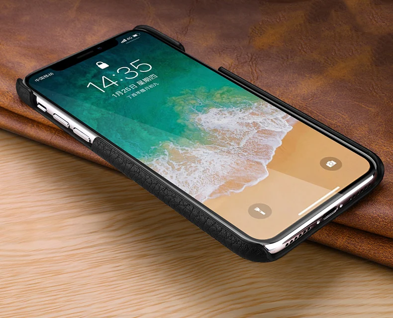 Первый слой из воловьей кожи, деловой чехол из натуральной кожи для Iphone XS MAX XS XR X, матовый чехол для телефона