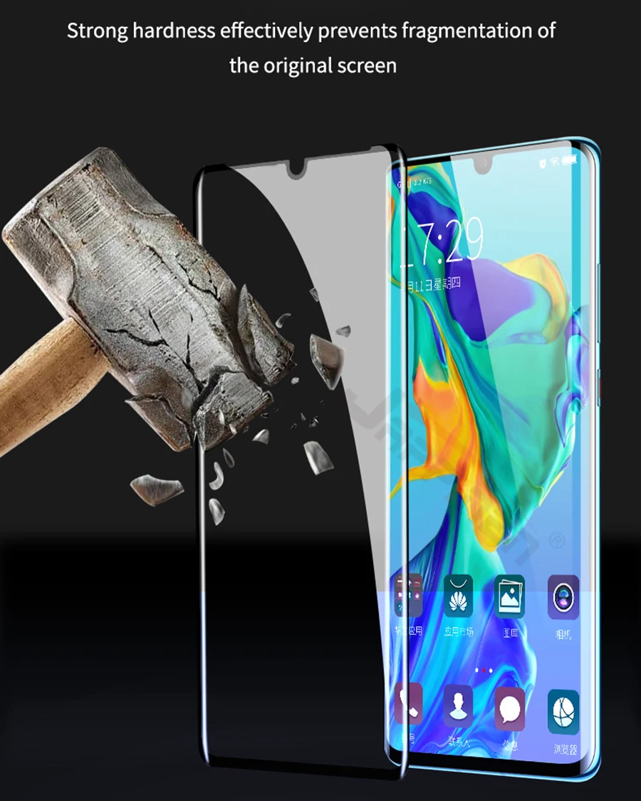 20D полное клеевое покрытие из закаленного стекла для huawei Honor 9X mate 20 P20 Pro P30 Lite Защита экрана для Honor View 20 8X стеклянная пленка