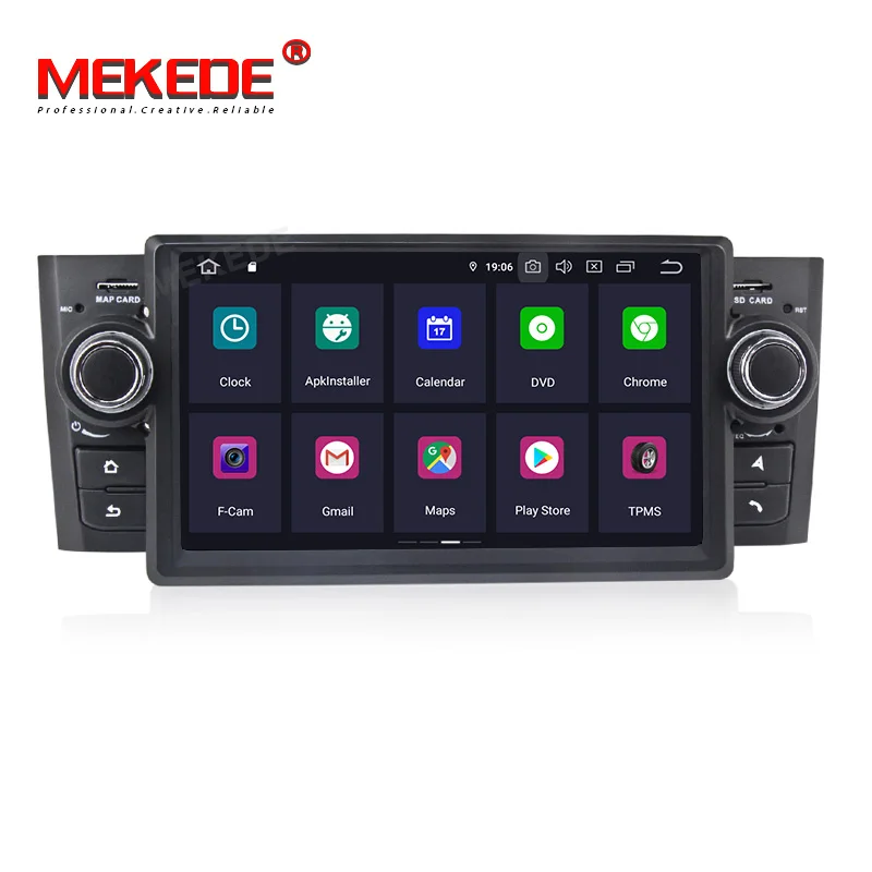 MEKEDE Android9.0 автомобильный мультимедийный плеер для Fiat/Grande/Punto/Linea 2007 2012 радио FM руля