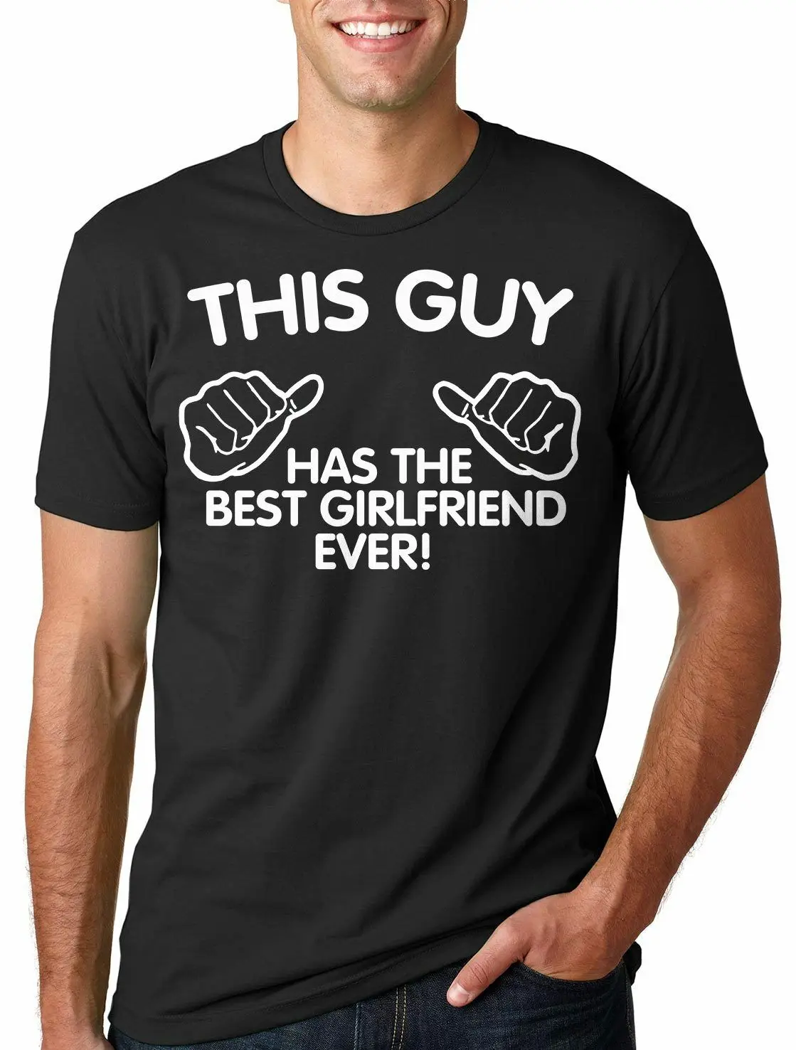 Подарок для друга лучшая подруга когда либо футболка девушка пара бойфренд Tee