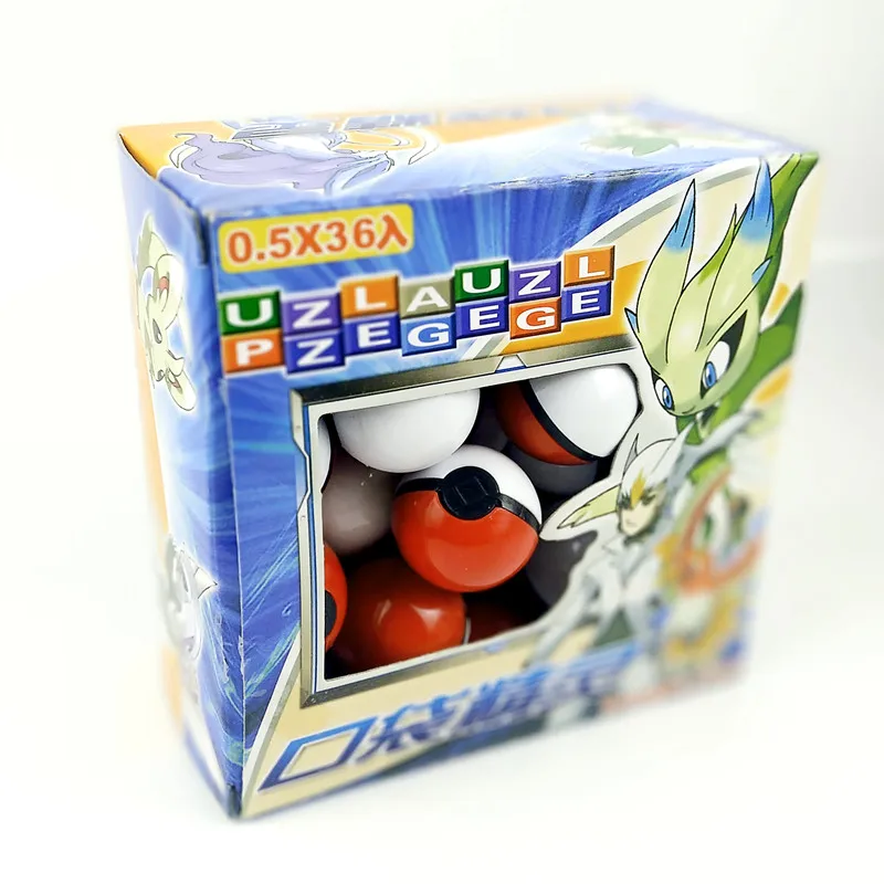 

3cm 36pcs Red ball+36pcs Random Figure+72pcs Sticker Inside Action Figures Toys For Children Cool Collection Toys For Kid Gift