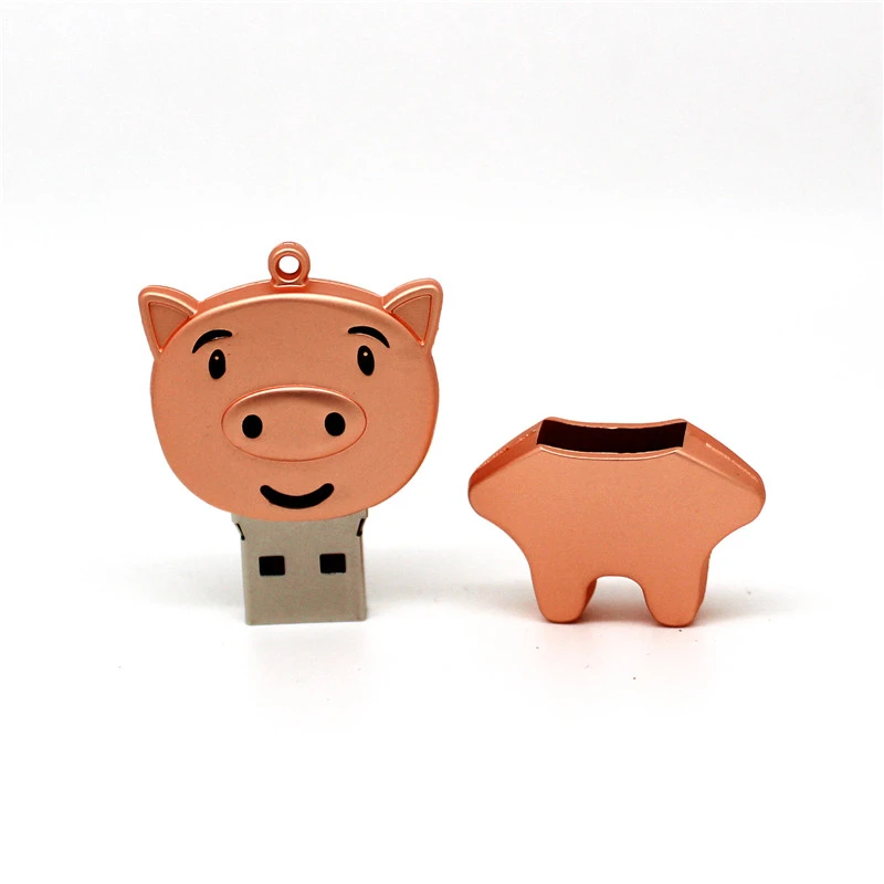 Металлическая Флешка с животными 4 ГБ 8 16 32 USB 2 0 карта памяти большим пальцем 64 Гб