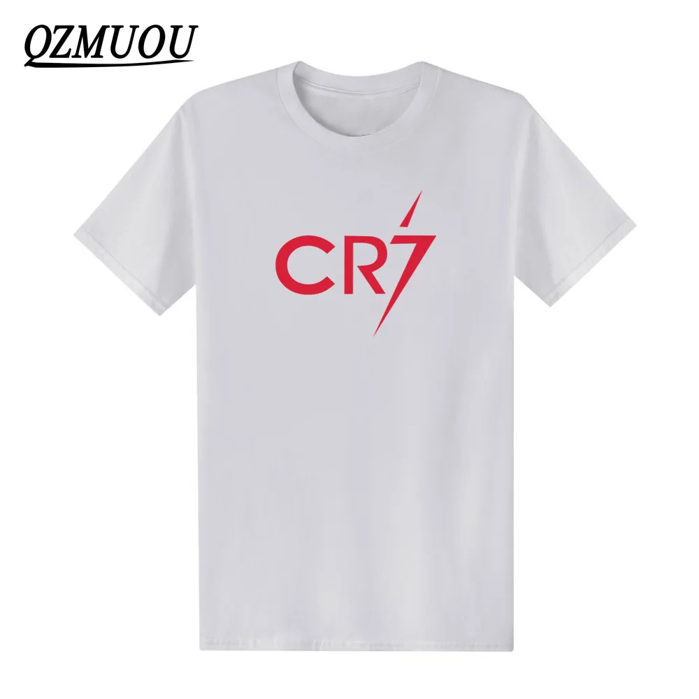 White2 Новинка, модные мужские футболки крутая футболка с Роналдо CR7 Christiano, хлопковые футболки с принтом на заказ размер XS-XXL - Цвет: White2