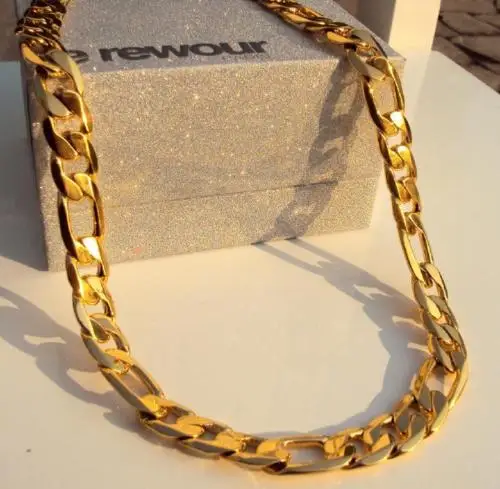 Ожерелье с цепочкой из кубинской цепи Майами для мужчин 12 мм 24 к | Украшения и