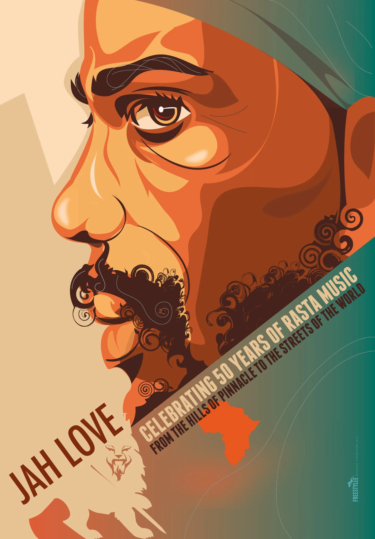 Поп арт Ямайка рэгги Боб Марли Jah Любовь Ретро Винтаж крафт плакат декоративный DIY