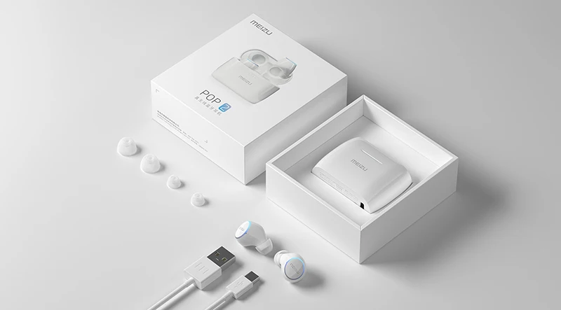 Meizu POP2 наушники Bluetooth 5,0 настоящие беспроводные стерео наушники сенсорный пульт дистанционного управления голосовой помощник IPX5 Водонепроницаемый