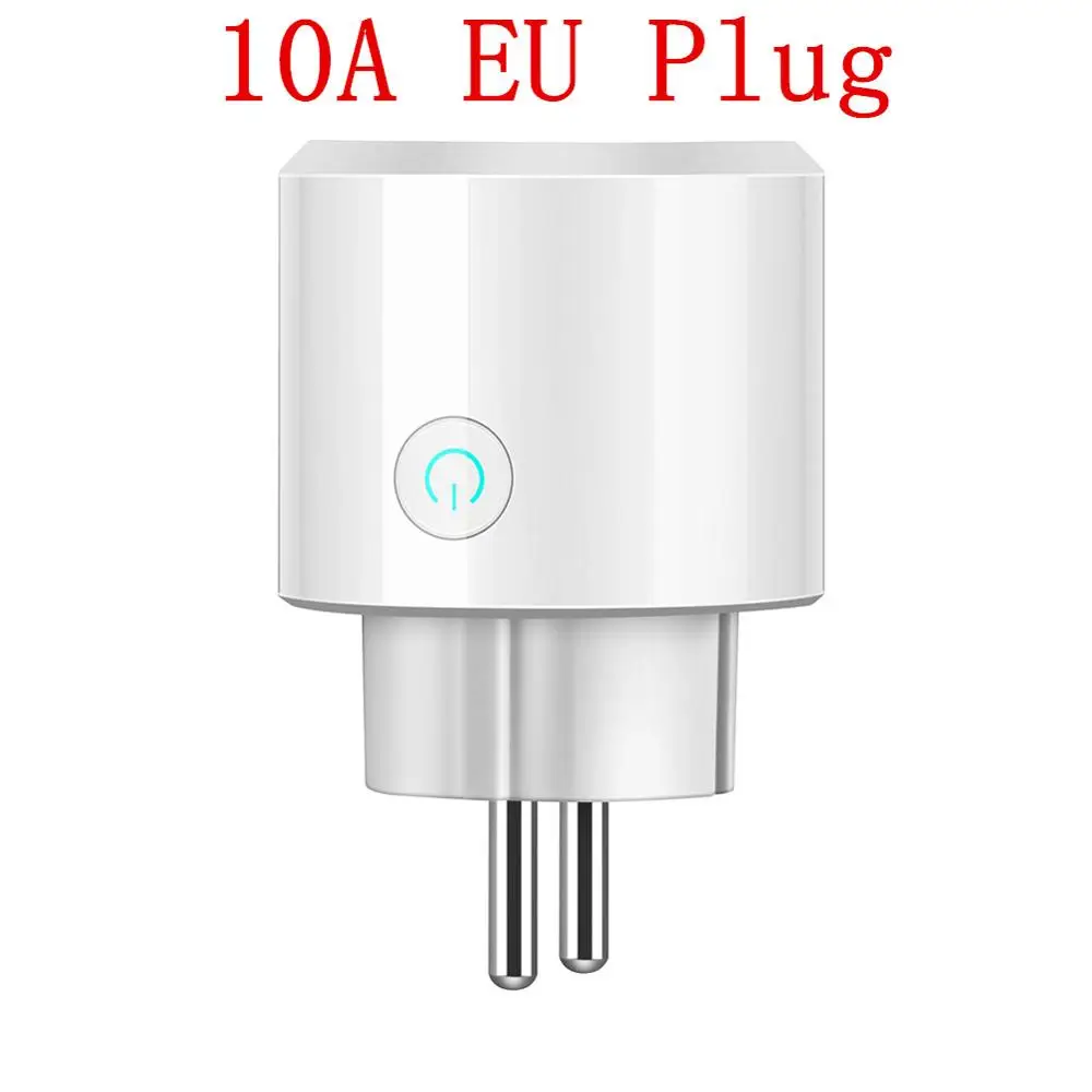 10A EU Plug Умная розетка для США, ЕС, Великобритании, Wi-Fi, беспроводное приложение, дистанционное управление, умный дом, розетка, таймер, переключатель для Amazon Alexa, Google HomeKit - Цвет: 10A EU Plug