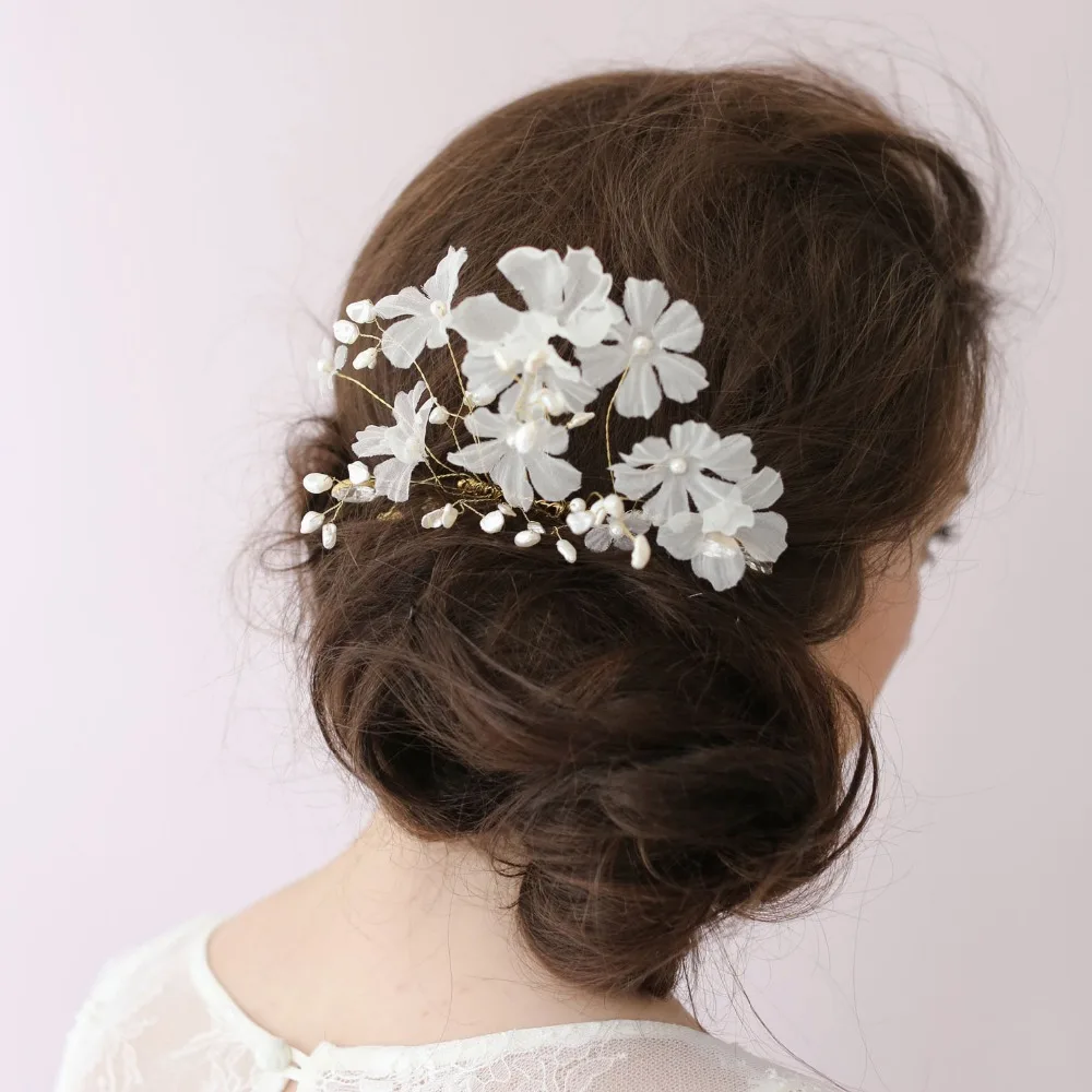 Аксессуары для волос невесты ручной работы с жемчугом модное роскошное