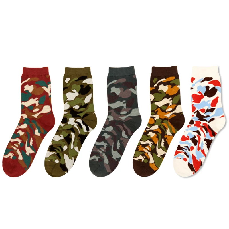 5 видов цветов новинка Осень-зима носки для мужчин счастливые Классические