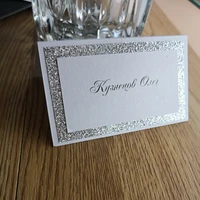 30pcslot personalized place card name card for party and wedding glitter paper mk005