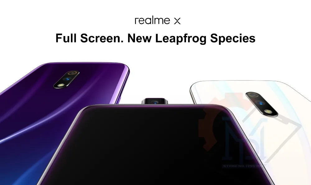 Мобильный телефон Realme X, 6,35 дюймов, AMOLED экран, 4 Гб ОЗУ, 64 Гб ПЗУ, Восьмиядерный процессор Snapdragon 710, 3765 МП, мАч, смартфон Super VOOC