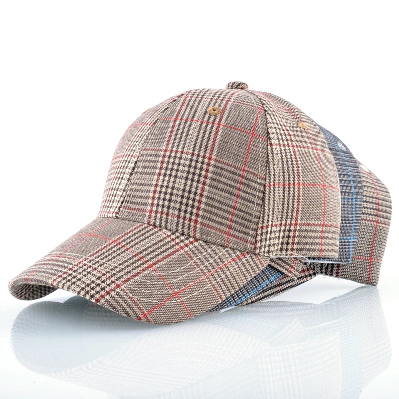 Классическая Клетчатая Мужская бейсболка TQMSMY для женщин и мужчин Снэпбэк Кепка