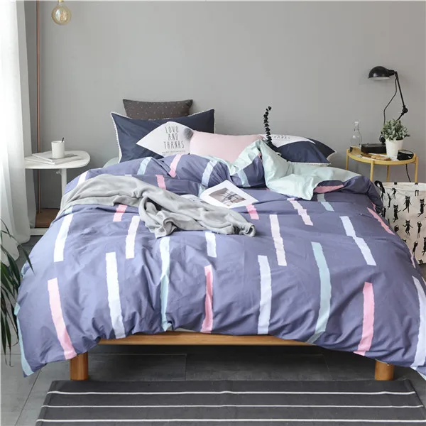 style16 4 шт. хлопок пододеяльник наборы мультфильм Кактус печатных пододеяльник наволочка простыня постельное белье королева комплект постельного белья королевского размера - Цвет: style16