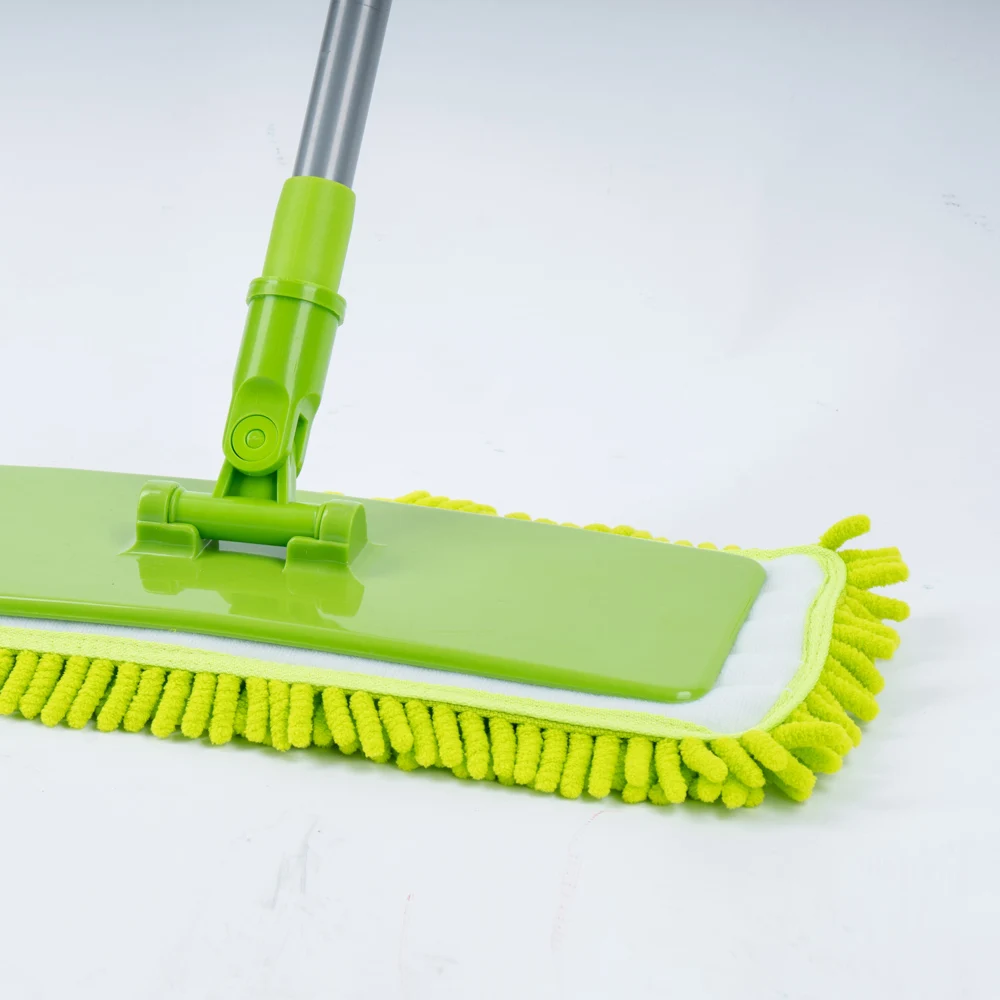 Швабра с 2мя тряпками из микрофибры и раздвижной ручкой | Дом сад