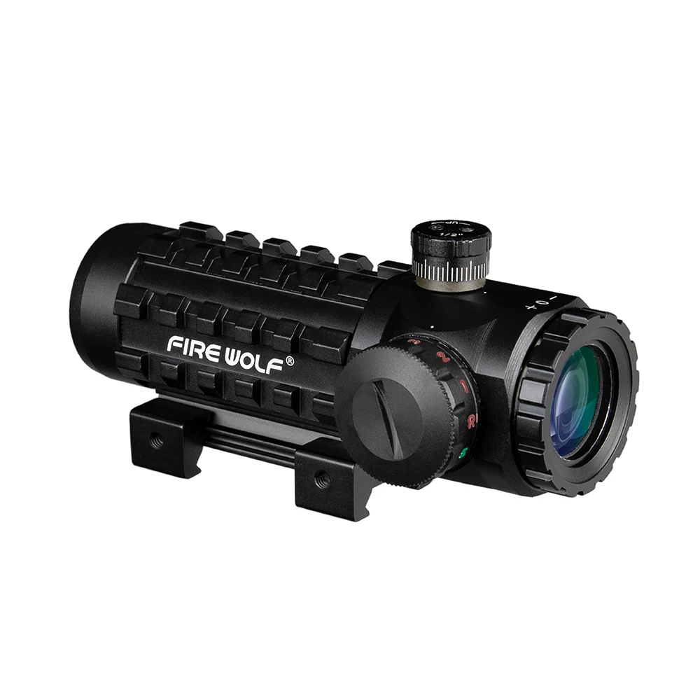 Тактическая охотничья оптика 3X28 зеленый Red Dot Крест прицел Универсальный 11/20 мм рельс прицелы