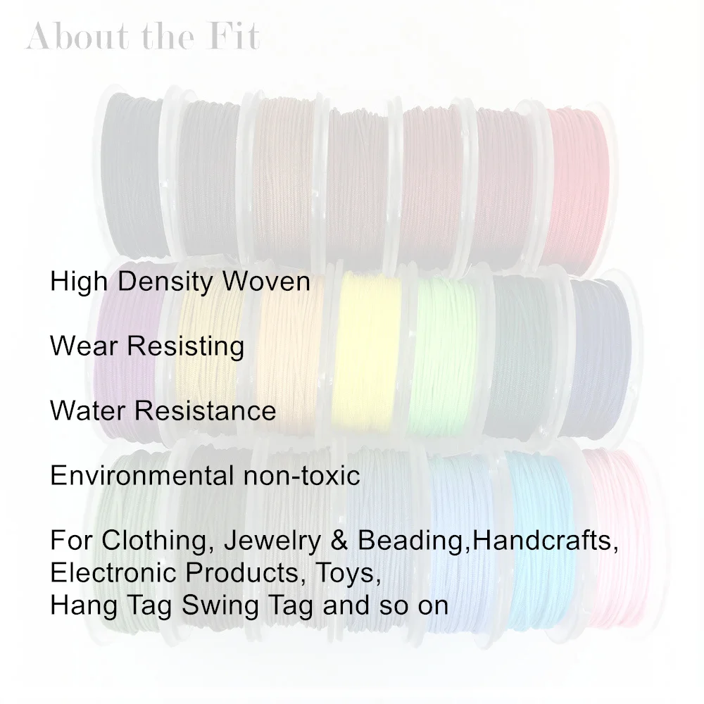 Нейлоновый шнур плетеная нить высокой плотности 1 0 мм браслет плетеные бусины